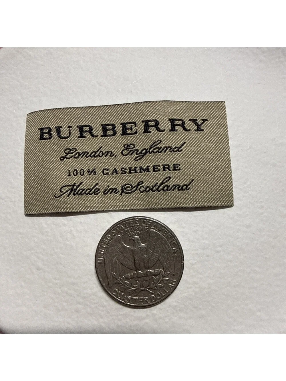 BURBERRY 1 Designer Tag LABEL Replacement Sewing Accessories 6 x 3cm